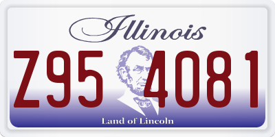 IL license plate Z954081