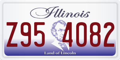 IL license plate Z954082
