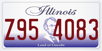 IL license plate Z954083