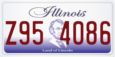 IL license plate Z954086