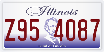 IL license plate Z954087