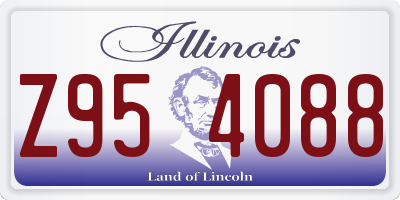 IL license plate Z954088