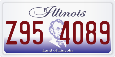 IL license plate Z954089