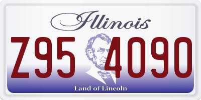 IL license plate Z954090