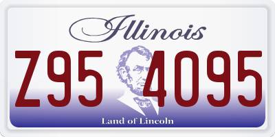 IL license plate Z954095
