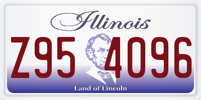 IL license plate Z954096