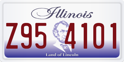 IL license plate Z954101