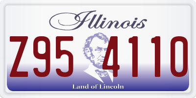 IL license plate Z954110
