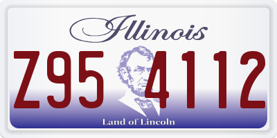 IL license plate Z954112