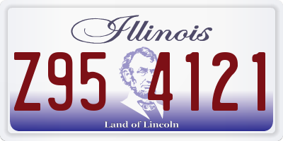 IL license plate Z954121