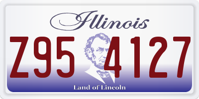 IL license plate Z954127