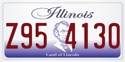 IL license plate Z954130