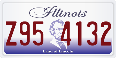 IL license plate Z954132