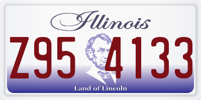 IL license plate Z954133