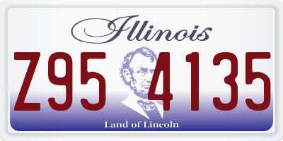 IL license plate Z954135