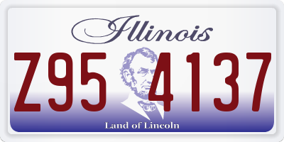 IL license plate Z954137