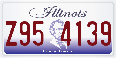 IL license plate Z954139