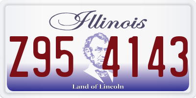IL license plate Z954143