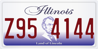 IL license plate Z954144