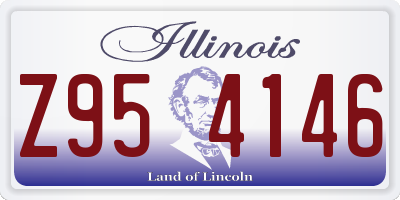 IL license plate Z954146