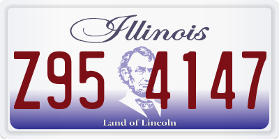 IL license plate Z954147