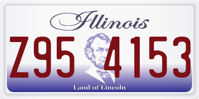 IL license plate Z954153