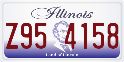 IL license plate Z954158