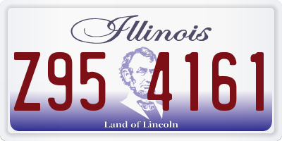 IL license plate Z954161