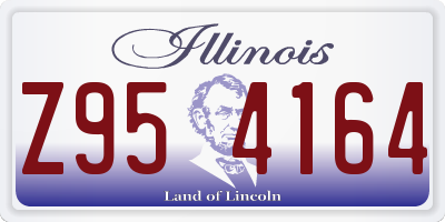IL license plate Z954164