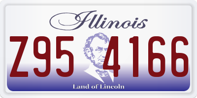 IL license plate Z954166