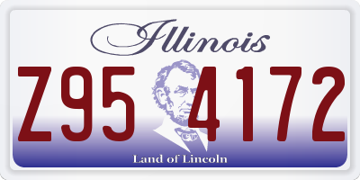 IL license plate Z954172