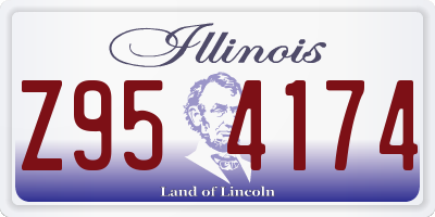 IL license plate Z954174