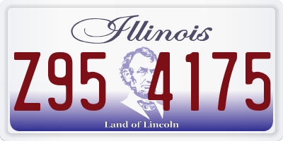 IL license plate Z954175