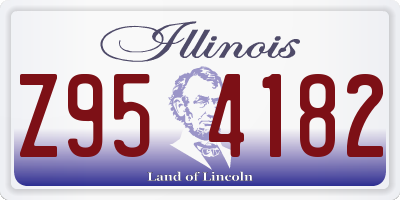 IL license plate Z954182