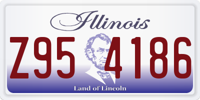IL license plate Z954186