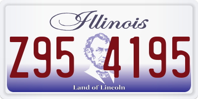 IL license plate Z954195