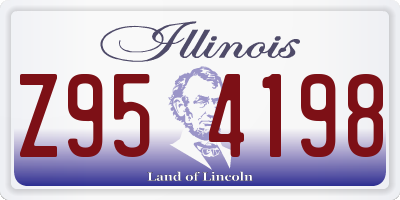 IL license plate Z954198