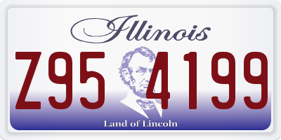 IL license plate Z954199