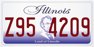IL license plate Z954209