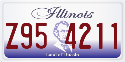 IL license plate Z954211