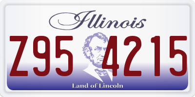 IL license plate Z954215