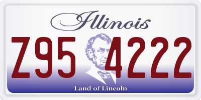 IL license plate Z954222