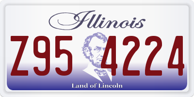 IL license plate Z954224