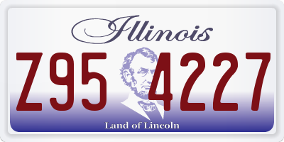 IL license plate Z954227