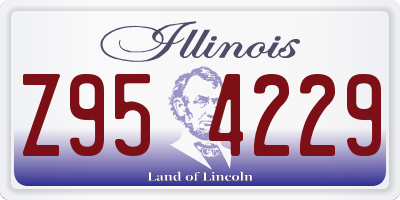 IL license plate Z954229