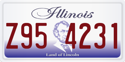 IL license plate Z954231