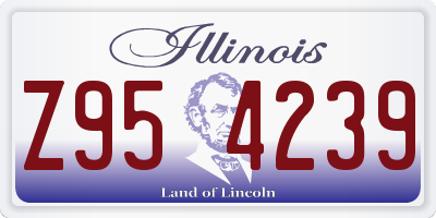 IL license plate Z954239