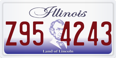 IL license plate Z954243