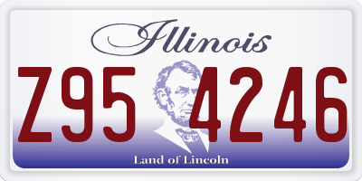 IL license plate Z954246