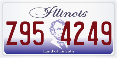 IL license plate Z954249